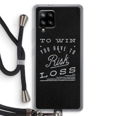 Risk loss: Samsung Galaxy A42 5G Transparant Hoesje met koord