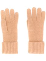 N.Peal gants à détails nervurés - Tons neutres