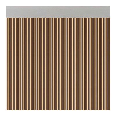 Gordijn Acudam Ferrara Deuren Bruin Ivoor Ondoorzichtig Buitenkant PVC Aluminium 90 x 210 cm