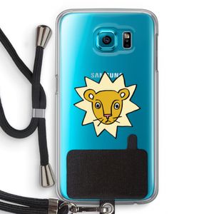 Kleine leeuw: Samsung Galaxy S6 Transparant Hoesje met koord