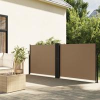 VidaXL Windscherm uittrekbaar 120x600 cm taupe - thumbnail