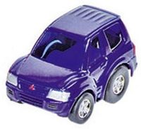 Welly Metalen Mini Racers: Mitsubishi Blauw - thumbnail