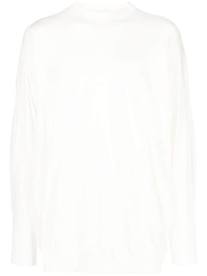 Hed Mayner sweat à effet d'épaules descendues - Blanc