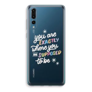 Right Place: Huawei P20 Pro Transparant Hoesje