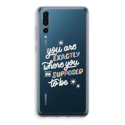 Right Place: Huawei P20 Pro Transparant Hoesje