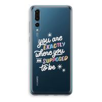 Right Place: Huawei P20 Pro Transparant Hoesje