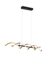 Trio Design led hanglampSequence zwart met goud - 341810208