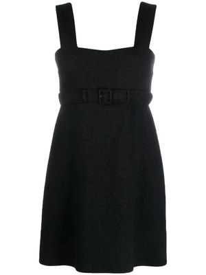 Patou robe courte Corsage à taille ceinturée - Noir