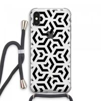 Crazy pattern: iPhone XS Max Transparant Hoesje met koord