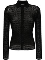 TOM FORD cardigan en maille pointelle - Noir