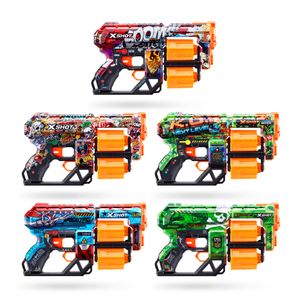 Zuru X-Shot Skins Blaster + 12 Darts Assorti