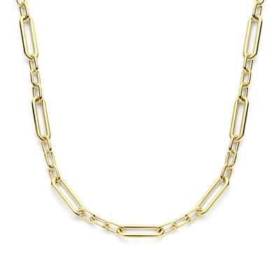 14k Geelgouden Statement Collier 11 mm - 43+3 cm Verstelbaar