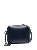 Emporio Armani sac à bandoulière à logo perforé - Bleu