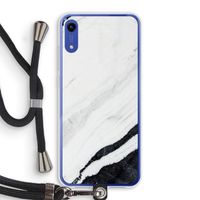 Elegante marmer: Honor Play 8A Transparant Hoesje met koord