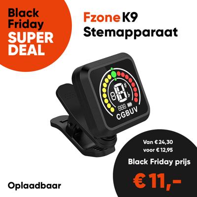 Fzone K9 Herlaadbaar Stemapparaat voor Gitaar en Basgitaar - Aanbieding, op = op