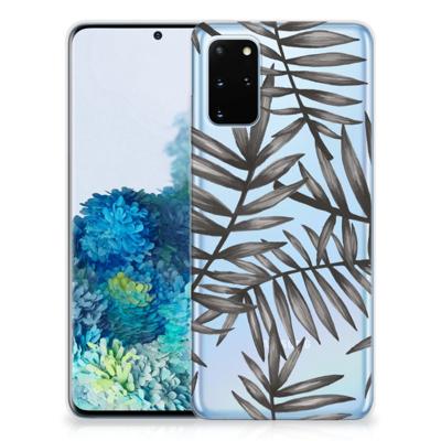 Samsung Galaxy S20 Plus | TPU Case | Leaves Grey Samsung Galaxy S20 Plus | TPU Case | Leaves Grey