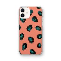 Pink Cheetah: iPhone 12 mini Transparant Hoesje