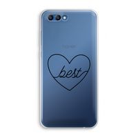 Best heart black: Honor 10 Transparant Hoesje