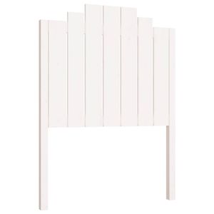 The Living Store Houten Hoofdeinde - Grenenhout - 81 x 4 x 110 cm - Wit