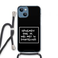 Schotelvod: iPhone 13 mini Transparant Hoesje met koord