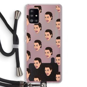 Ugly Cry Call: Samsung Galaxy A51 5G Transparant Hoesje met koord