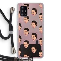 Ugly Cry Call: Samsung Galaxy A51 5G Transparant Hoesje met koord