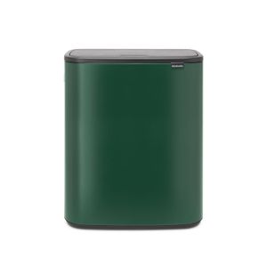 Brabantia Bo Touch Bin afvalemmer 2 x 30 liter met 2 kunststof binnenemmers - Pine Green