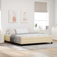 Boxspring bed met matras Crème 180 x 200 cm Stof