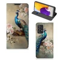 Smartphone hoesje voor Samsung Galaxy A72 (5G/4G) Vintage Pauwen