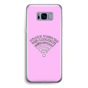 Home Is Where The Wifi Is: Samsung Galaxy S8 Transparant Hoesje