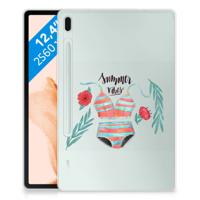 Samsung Galaxy Tab S7FE Tablet Back Cover Boho Summer
