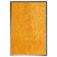 Deurmat wasbaar 40x60 cm oranje - thumbnail