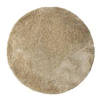 PTMD Jups Beige Fabric Handwoven Carpet Round L - thumbnail