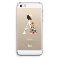 Pink Bouquet: iPhone 5 / 5S / SE Transparant Hoesje