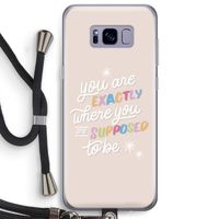 Right Place: Samsung Galaxy S8 Plus Transparant Hoesje met koord