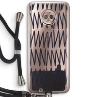 Marrakech Zigzag: Motorola Moto G6 Transparant Hoesje met koord