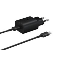 SAMSUNG oplader met kabel 1m usb c 25w zwart