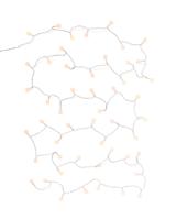 HEMA Lichtsnoer 5.1m met  50 LED lampjes balletjes voor binnen (wit)