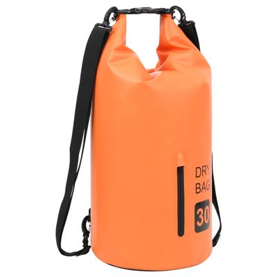 VidaXL Drybag met rits 30 l pvc oranje