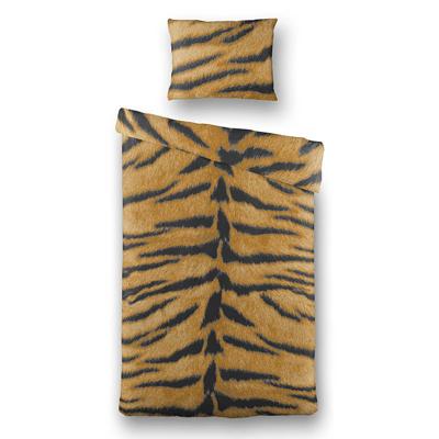 Dekbedovertrek Tiger Skin Dieren 140x200 Cm Fresh And Co - Dekbed-Discounter.nl