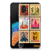 Samsung Galaxy Xcover 6 Pro | Silliconen Back Cover | Postzegels