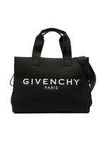 Givenchy Kids sac à langer à logo brodé 4G en jacquard - Noir - thumbnail