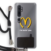 I'm lovin' you: Xiaomi Mi Note 10 Transparant Hoesje met koord