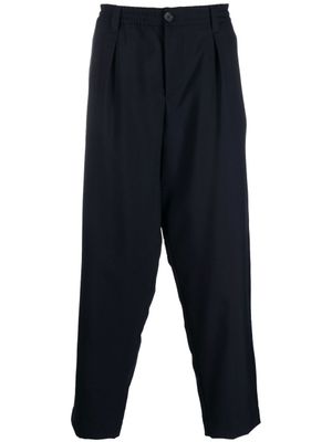 Marni pantalon fuselé à taille élastiquée - Bleu