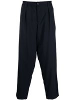 Marni pantalon en laine vierge à coupe fuselée - Bleu