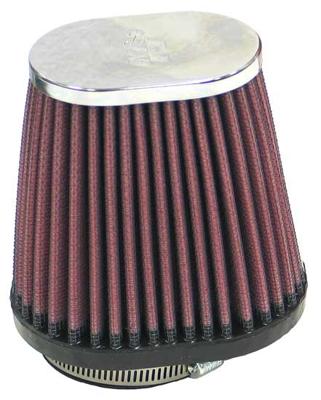 K&N Luchtfilter universeel verchroomd, Universele luchtfilters voor de moto, RC-2890