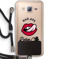 Badass Babes Club: Samsung Galaxy J3 (2016) Transparant Hoesje met koord