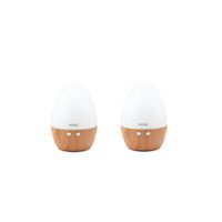 MOSS - Luchtbevochtiger & Geurdispenser met LED - Egg - 150 ml - 2 stuks