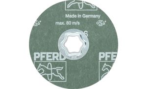 PFERD 64190003 Combiclick korrel fiberschijf Ø 115 mm A 36 voor universele toepassingen Diameter 115 mm