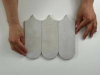 Wandtegel Alure Pearl visschub 8x21,5